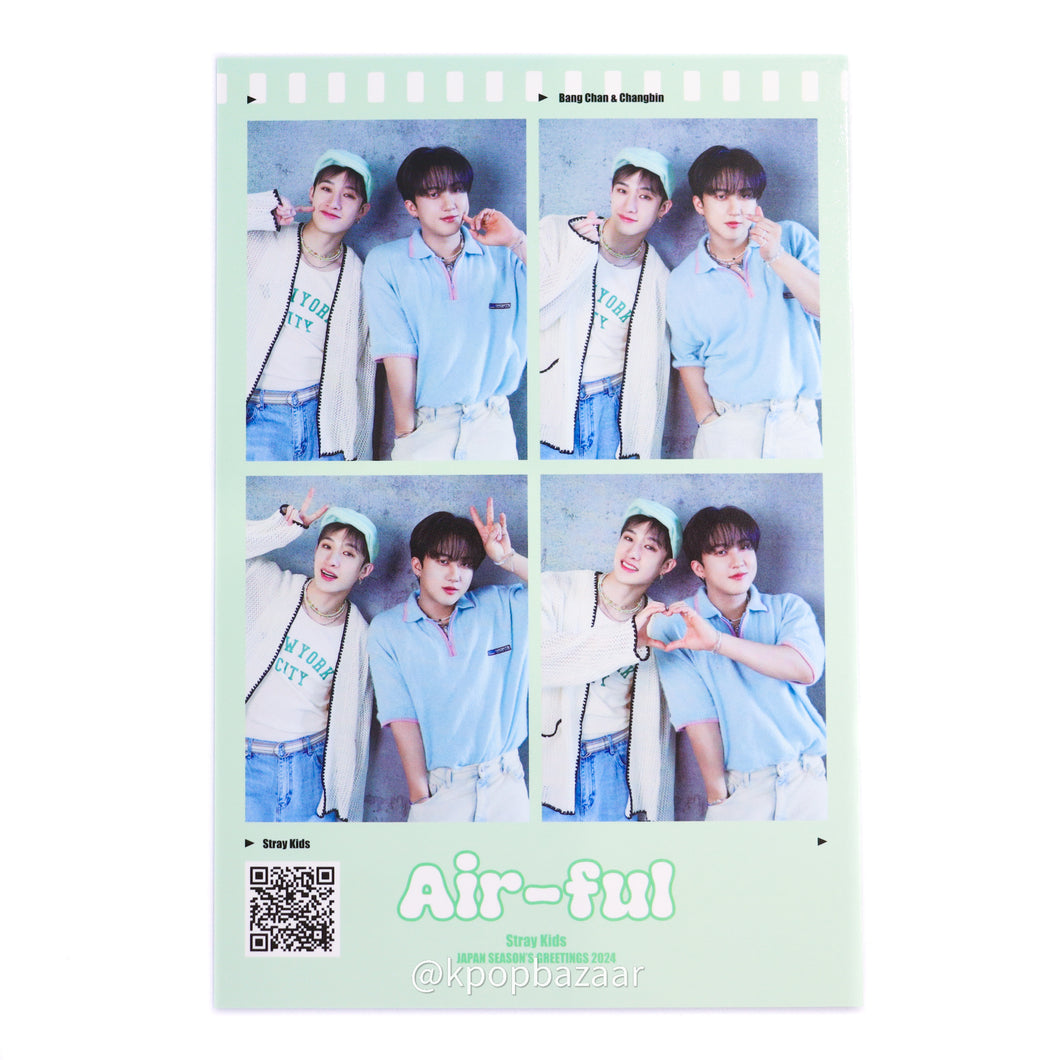 Stray Kids 'Air-ful' Japan Season's Greetings 2024 POB 4-Frame Postcard