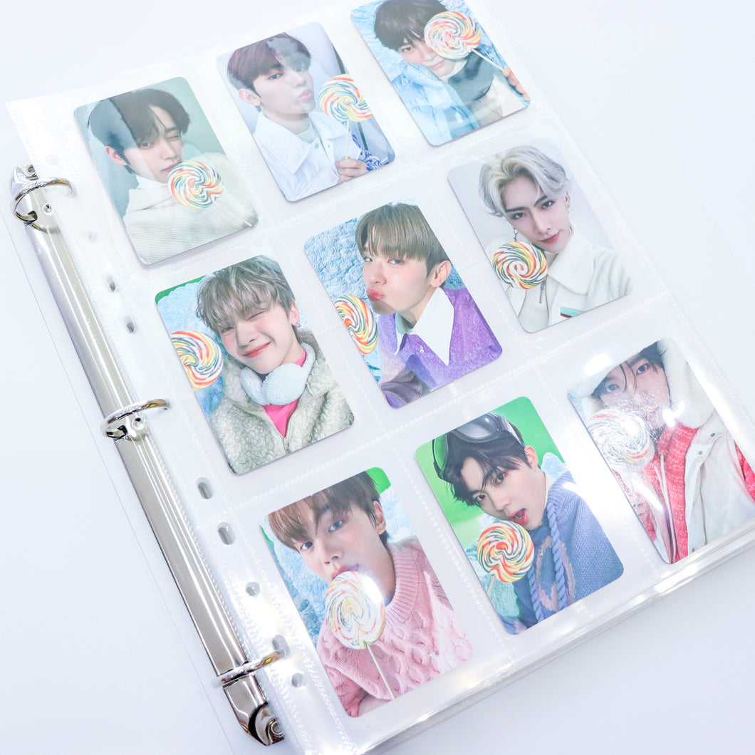 A4 3-Ring Photocard Binder Refill (Single Side)