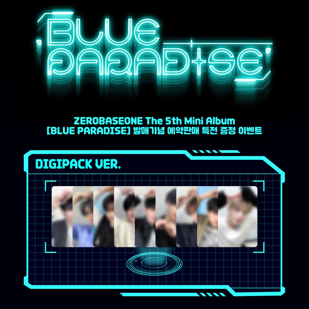 ZEROBASEONE 5th Mini Album 'BLUE PARADISE' (Digipack Ver.) + Withmuu Benefit