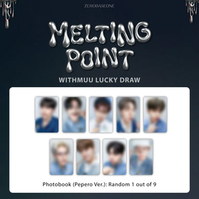 ZEROBASEONE ZB1 Album MELTING POINT Digipack POB PHOTOCARD WITHMUU MAKESTAR