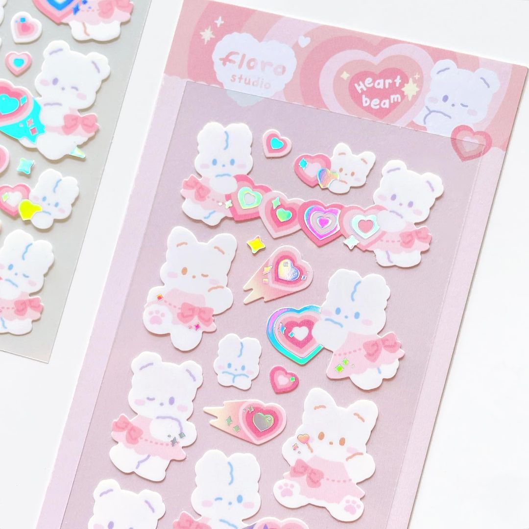 Floro Sticker - Heart Beam – K-POP BAZAAR